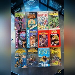 (Lot Of 12) Assorted Various Author's Sci-fi Collection Vintage Paperback Books.